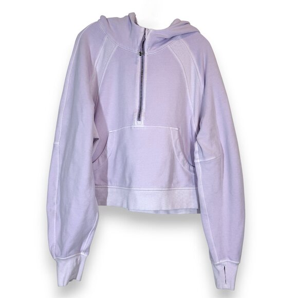 Lululemon Athletica Hoodie Sweatshirt Purple Scuba Oversized Half Zip XL / XXL - Picture 1 of 9